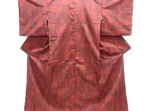 華紋織り出し十日町紬着物アンサンブル